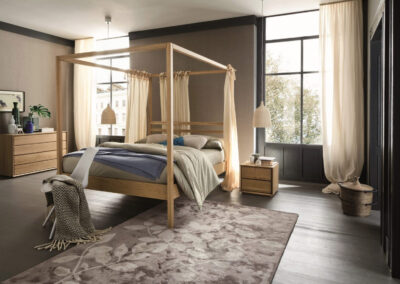 Letto in legno - Camera matrimoniale - ARREDAMENTI ALBERTO LA SPINA Sassari
